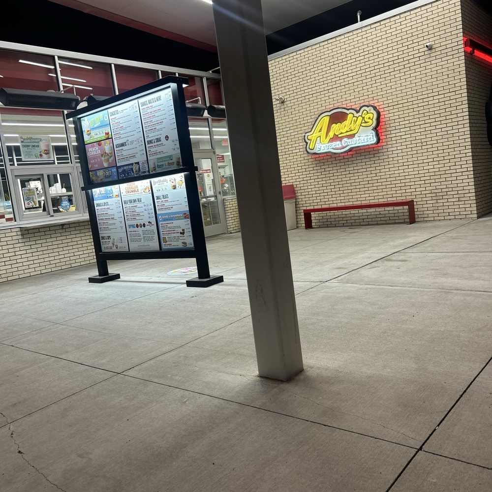 Andy's Frozen Custard - Patio - Ice Cream & Frozen Yogurt Near Me - Independence, Missouri Andy's Frozen Custard - Patio - Ice Cream & Frozen Yogurt Near Me - Independence, Missouri