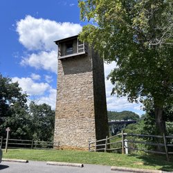 Shot Tower State Park - Shot Tower from the parking lot