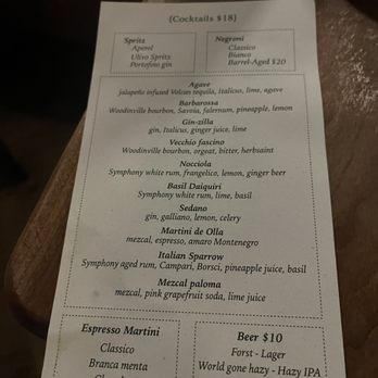 Ulivo - Menu - Italian Near Me - New York, New York
