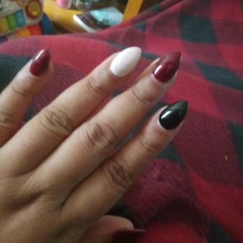 Deluxe Nails and Spa - Full set, stilleto nails with gel.. $40 - Nail Salons Near Me - Virginia Beach, Virginia Deluxe Nails and Spa - Full set, stilleto nails with gel.. $40 - Nail Salons Near Me - Virginia Beach, Virginia