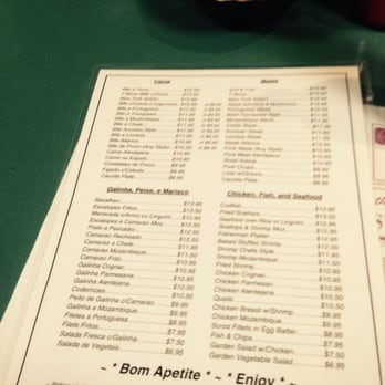 Alianca Restaurant - Menu - Pg 1 - Portuguese Near Me - New Bedford, Massachusetts Alianca Restaurant - Menu - Pg 1 - Portuguese Near Me - New Bedford, Massachusetts