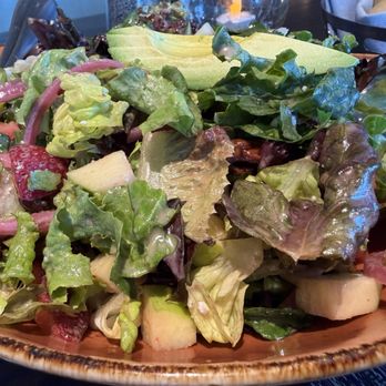 Viewpoint Neighborhood Kitchen - Delicious strawberry salad with avocado on top and cherry vinaigrette 7-2026 - New American Near Me - El Cajon, California