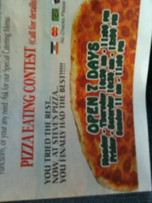 Menu photo 4 Steve's Pizza Miami, FL Menu photo 4 Steve's Pizza Miami, FL