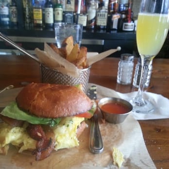 Jasper's Taphouse + Kitchen - Breakfast sandwich and free mimosa! - New American Near Me - New York, New York Jasper's Taphouse + Kitchen - Breakfast sandwich and free mimosa! - New American Near Me - New York, New York
