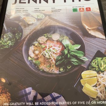 Jenny Pho - Menu - Vietnamese Near Me - Issaquah, Washington