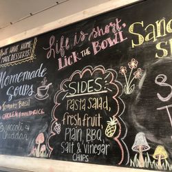 Daily special display board.