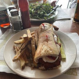 Chicken cutlet sandwich