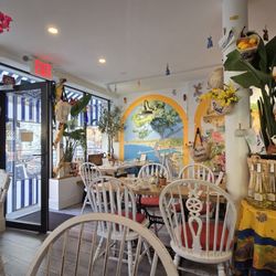 Maison Provence - Indoor dining area; they have outdoor seating too