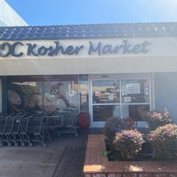 Exterior outside entrance of OC Kosher Market - Tustin, California Exterior outside entrance of OC Kosher Market - Tustin, California