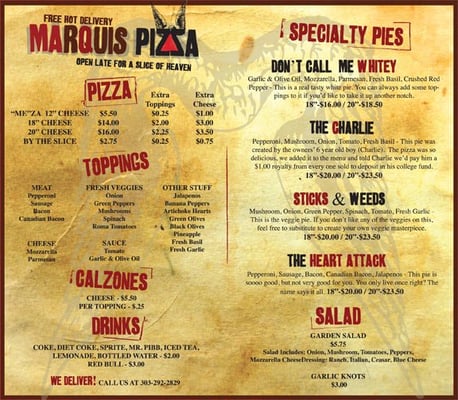 Menu photo 3 Marquis Pizza Denver, CO Menu photo 3 Marquis Pizza Denver, CO