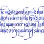 Photo of Calligraphy by Bill Grant
