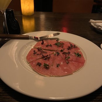 Yellowtail Japanese Restaurant & Lounge - Akira Back Tuna Pizza - Japanese Near Me - Las Vegas, Nevada