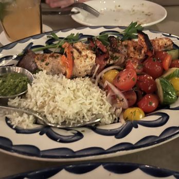 Aba - The amazing Salmon Kebab. Oh man. So good. - Mediterranean Near Me - Austin, Texas Aba - The amazing Salmon Kebab. Oh man. So good. - Mediterranean Near Me - Austin, Texas