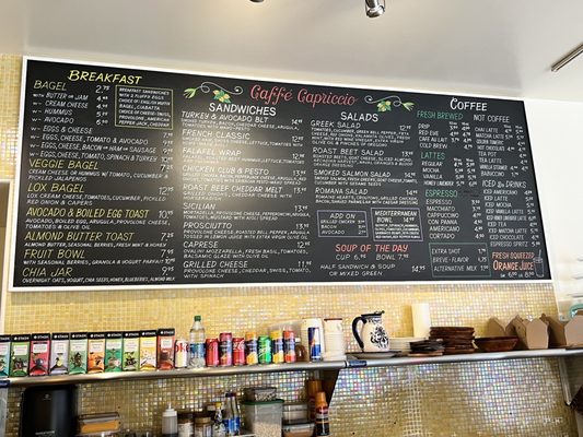 Menu photo 1 Caffe Capriccio San Francisco, CA