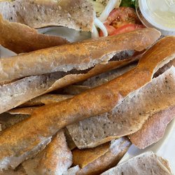 Sunfield's Restaurant - This was their gyro meat.  It literally was crunchy and dry and looked like they shaved a cardboard box.