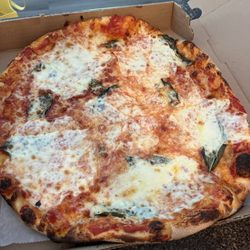 Regular 12" Cheese Pizza But I added "mozzarella and fresh basil" total was $15