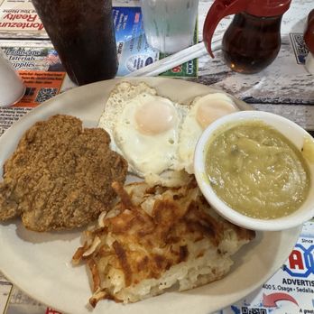Randall's Restaurant - Chicken fried steak verde . - Breakfast & Brunch Near Me - Cottonwood, Arizona Randall's Restaurant - Chicken fried steak verde . - Breakfast & Brunch Near Me - Cottonwood, Arizona