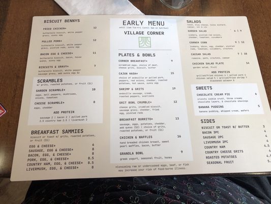Menu photo 4 Village Corner Comfort Kitchen & Bar CONCORD, NC Menu photo 4 Village Corner Comfort Kitchen & Bar CONCORD, NC