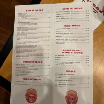 DanDan - drink menu - Asian Fusion Near Me - Milwaukee, Wisconsin