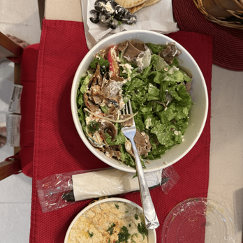 Stop N Go Gyros - My gyro salad meal, with olives removed - Greek Near Me - Dallas, Texas Stop N Go Gyros - My gyro salad meal, with olives removed - Greek Near Me - Dallas, Texas