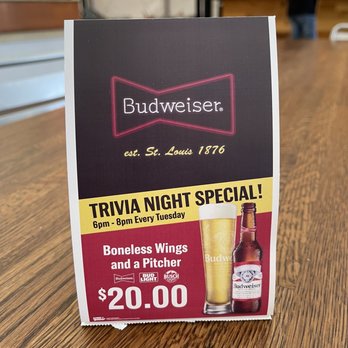 Anheuser-Busch Companies - Trivia night specials - Breweries Near Me - St. Louis, Missouri