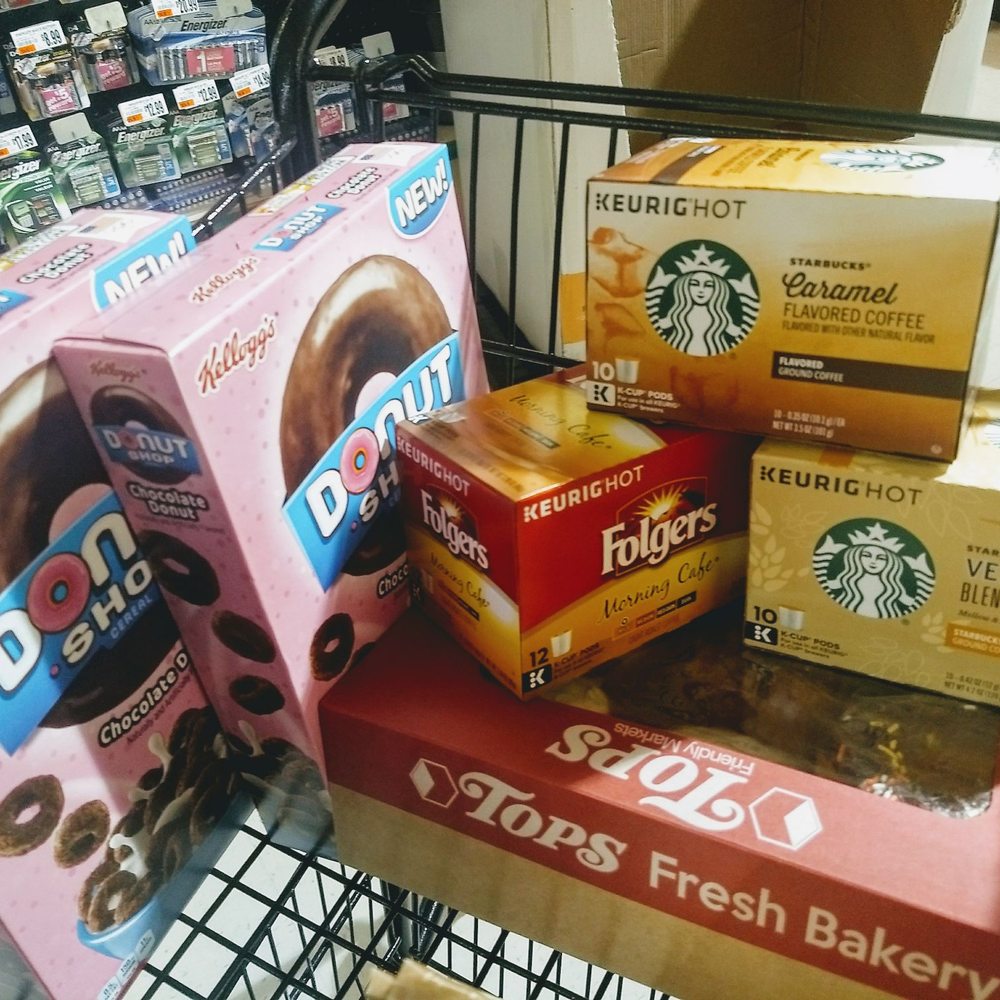Tops Friendly Markets - Quick coffee and donut run--couldn't possibly get one without the other. :-P - Grocery Near Me - Amherst, New York