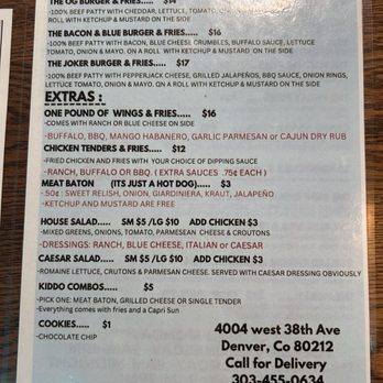 EAT HERE - Menu - Food Delivery Services Near Me - Denver, Colorado