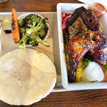 Mazra - Rotisserie Chicken Plate - Middle Eastern Near Me - San Bruno, California