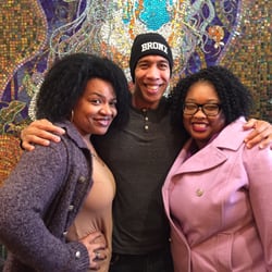 Pregones Theater - Moses Goods (with his cousin), the incredible writer and star of the one man show "Duke" about Hawaiian Waterman & Legend Duke Kahanamoku.