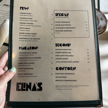 Elina's - Menu. - Italian Near Me - Chicago, Illinois Elina's - Menu. - Italian Near Me - Chicago, Illinois