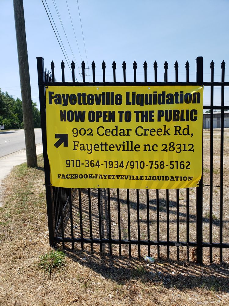FAYETTEVILLE LIQUIDATION Updated September 2024 902 Cedar Creek Rd, Fayetteville, North