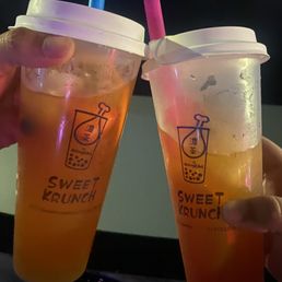Super Fruit Tea with strawberry jelly, and 50% sugar. Super Fruit Tea with strawberry jelly, and 50% sugar.
