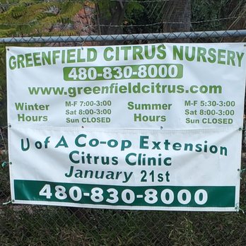 Greenfield Citrus Nursery - Upcoming Citrus Clinic hosted by U of A Cooperative Extension and Maricopa Master Gardeners. - Nurseries & Gardening Near Me - Mesa, Arizona