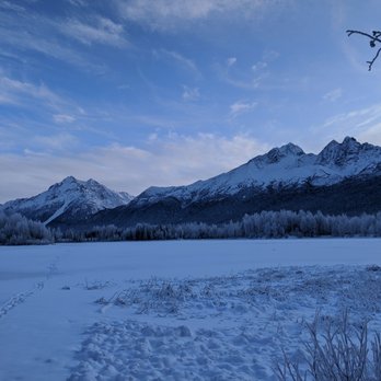 Reflections  Lake - Pioneer peak and twin peaks - Lakes Near Me - Palmer, Alaska
