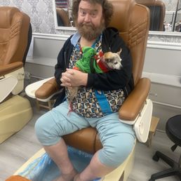 Pedicure with Puppy!