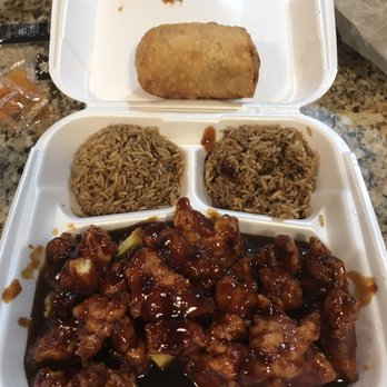 Pimlico Chinese Carryout - Orange chicken combo plate with rice fried an egg roll shrimp - Chinese Near Me - Baltimore, Maryland Pimlico Chinese Carryout - Orange chicken combo plate with rice fried an egg roll shrimp - Chinese Near Me - Baltimore, Maryland