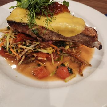 Salt Restaurant - Pan roasted bone in pork chop - Salad Near Me - Syracuse, New York