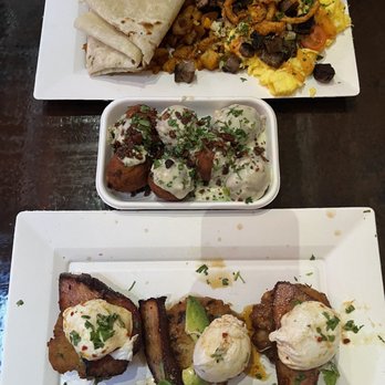 Werewolf - Steak scramble, breakfast balls, pork belly Benedict - Breakfast & Brunch Near Me - San Diego, California Werewolf - Steak scramble, breakfast balls, pork belly Benedict - Breakfast & Brunch Near Me - San Diego, California