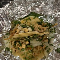 To go Chicken street tacos