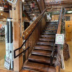 The Shoppes at Homespun - Beautiful hand crafted wood staircase