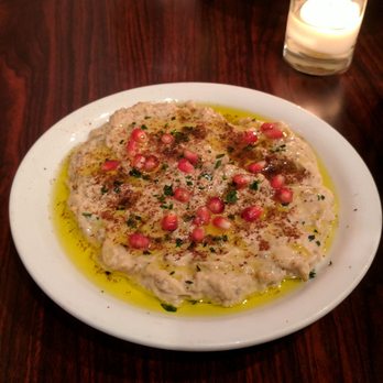 Lola - Hummus with pomegranate. - Mediterranean Near Me - Great Neck, New York Lola - Hummus with pomegranate. - Mediterranean Near Me - Great Neck, New York