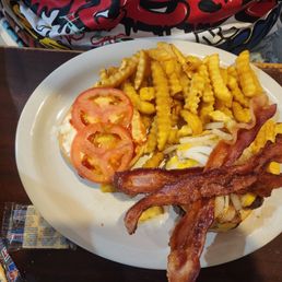 a plate of food on a table