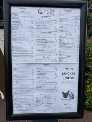 Menu photo 1 Paula's Pancake House Solvang, CA