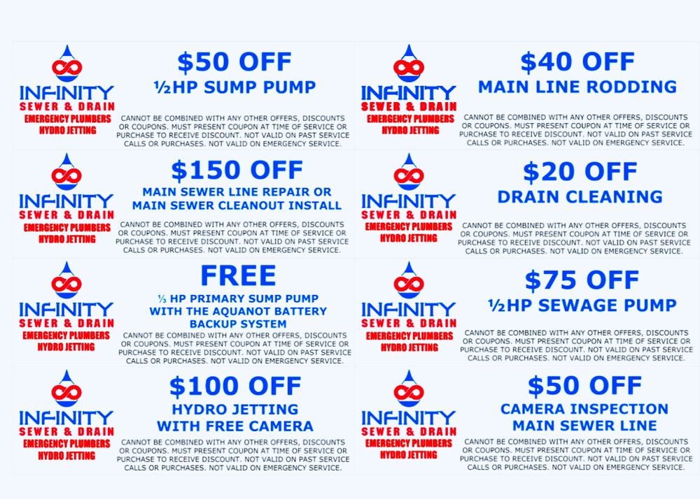 Slide of Infinity Sewer & Drain Emergency Plumbers