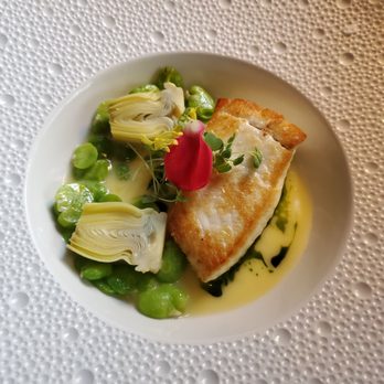 Charleston - Pan seared wild Halibut - New American Near Me - Baltimore, Maryland