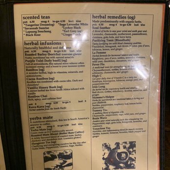 Twisted Branch Tea Bazaar - Tea menu - Hookah Bars Near Me - Charlottesville, Virginia