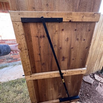 Michael's Fencing - Brace for gate so it doesn't sag. - Fences & Gates Near Me - Oklahoma City, Oklahoma Michael's Fencing - Brace for gate so it doesn't sag. - Fences & Gates Near Me - Oklahoma City, Oklahoma