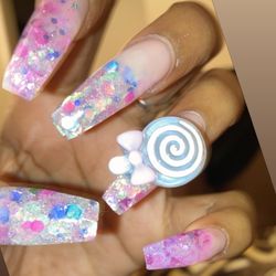 Happy Healthy Nails - Coffin/powder /ombré fullset