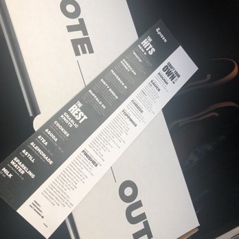 &pizza - Menu + Outside of the pizza box with the message "Vote _____ Out". - Pizza Near Me - Richmond, Virginia