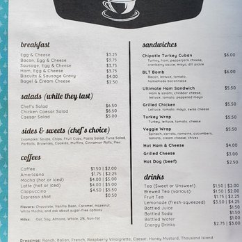 Common Ground Cafe - a menu for a coffee shop - Sandwiches Near Me - Clarksville, Tennessee